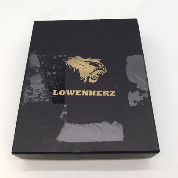 Lowenherz RFID Blocking Black Leather Bi-Fold Wallet Minamalist CC Front Pocket - Picture 7 of 12